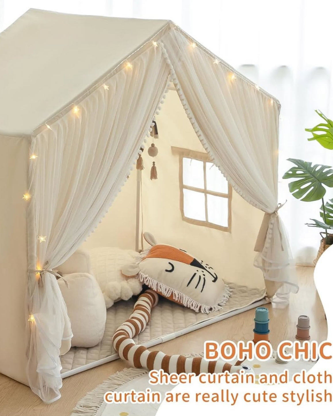 Tent Playhouse (incluye mat y luces)