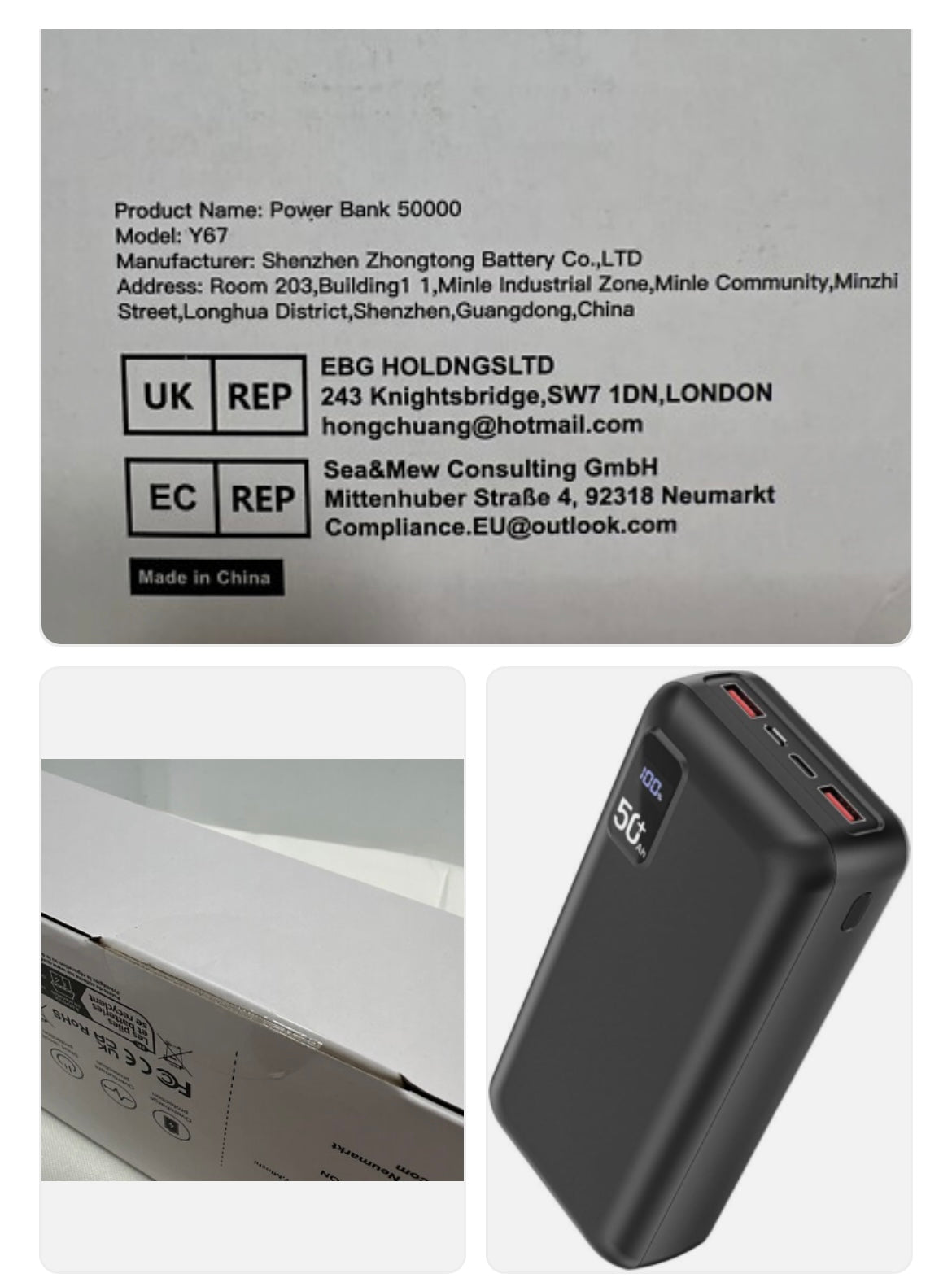 Power Bank 50.000mAh