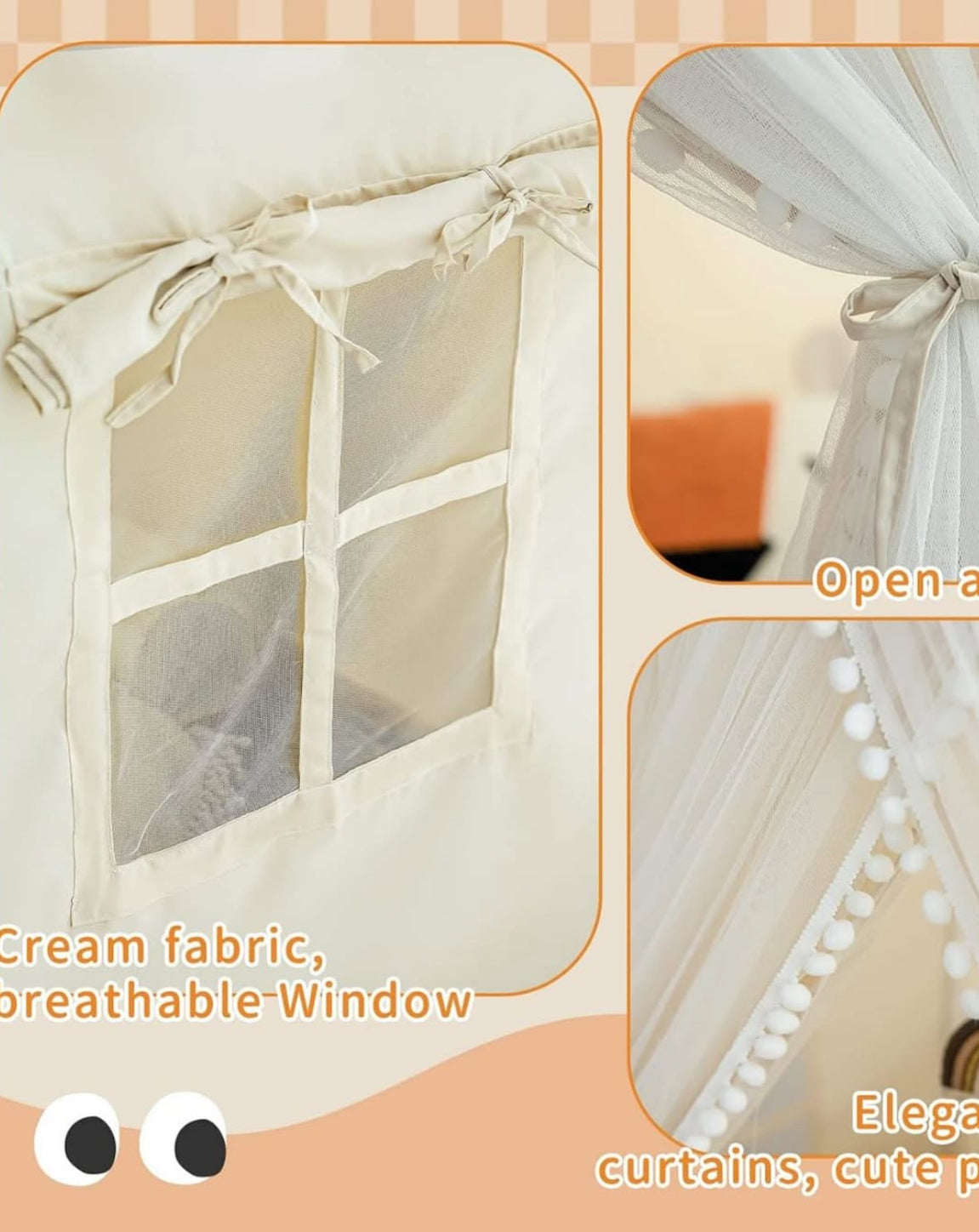 Tent Playhouse (incluye mat y luces)