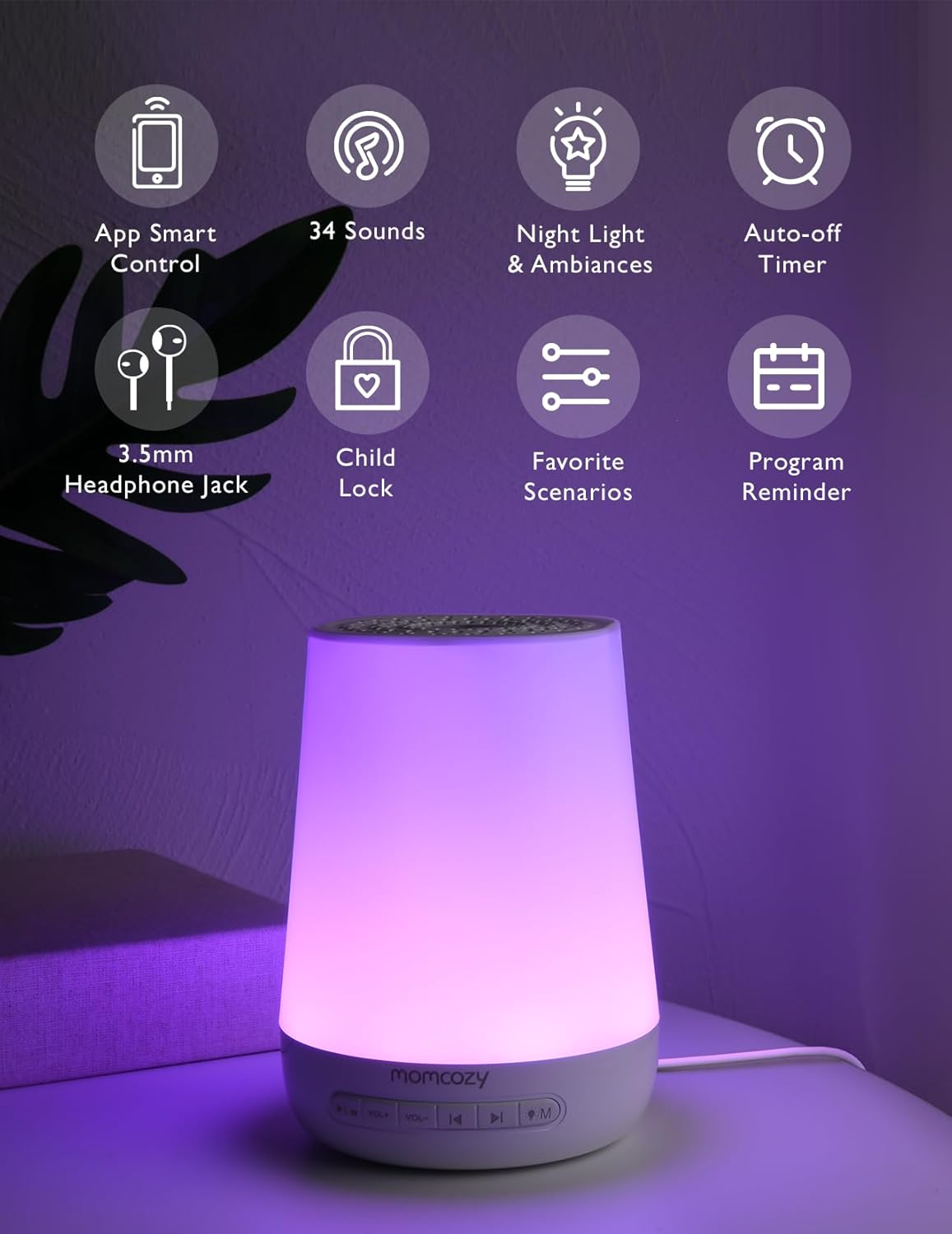 Momcozy - Máquina de sonidos y ruido blanco