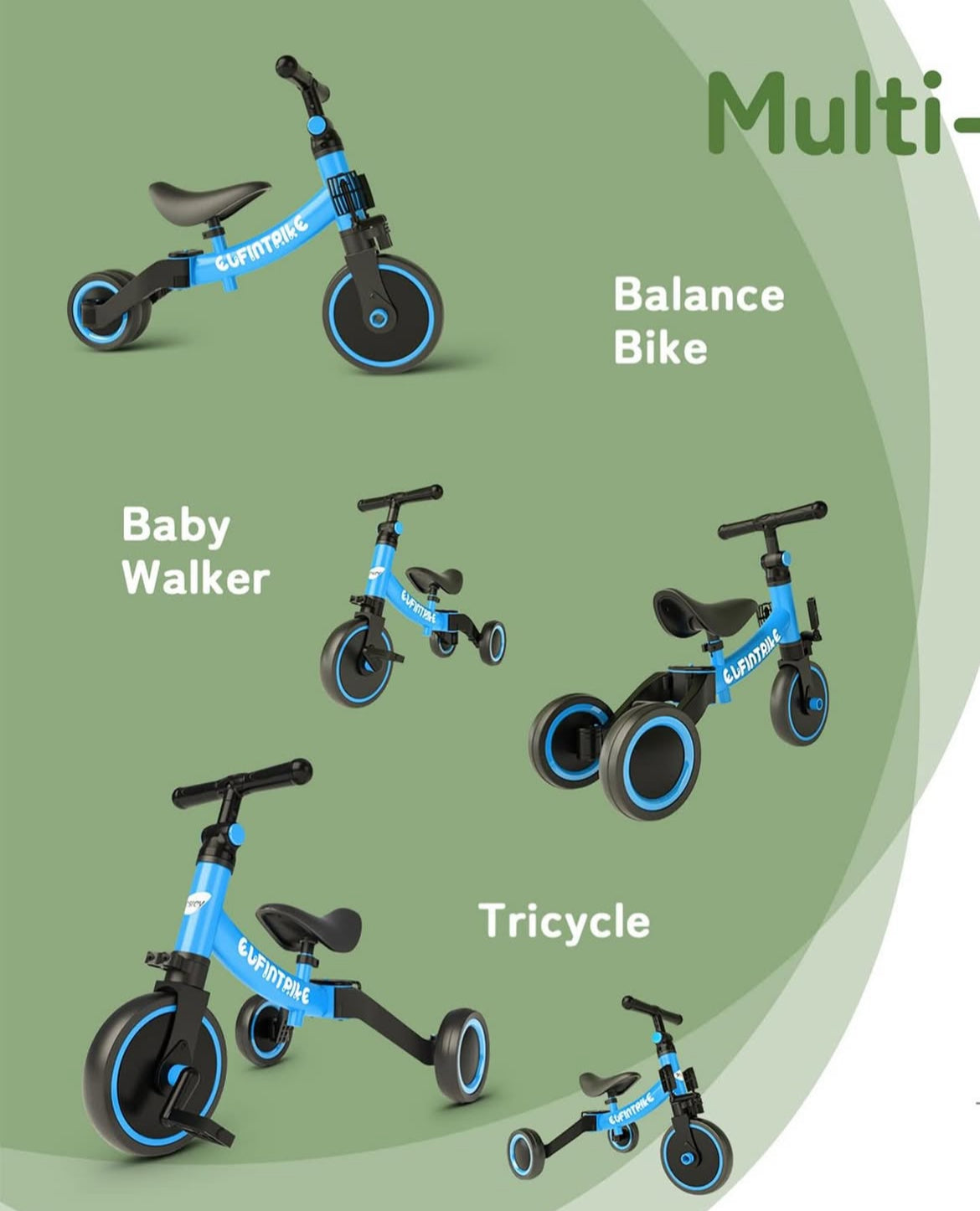 BESREY Triciclo 5 en 1