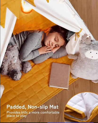 Teepee Play Tent (incluye mat y luces)