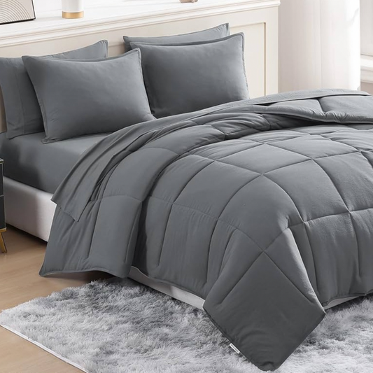 Juego edredón Queen 7 piezas