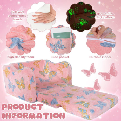 Sofá plegable 2 en 1 con manta