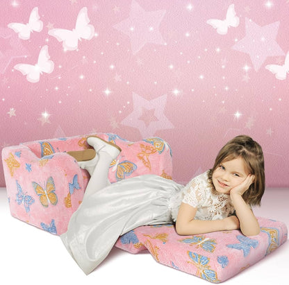 Sofá plegable 2 en 1 con manta