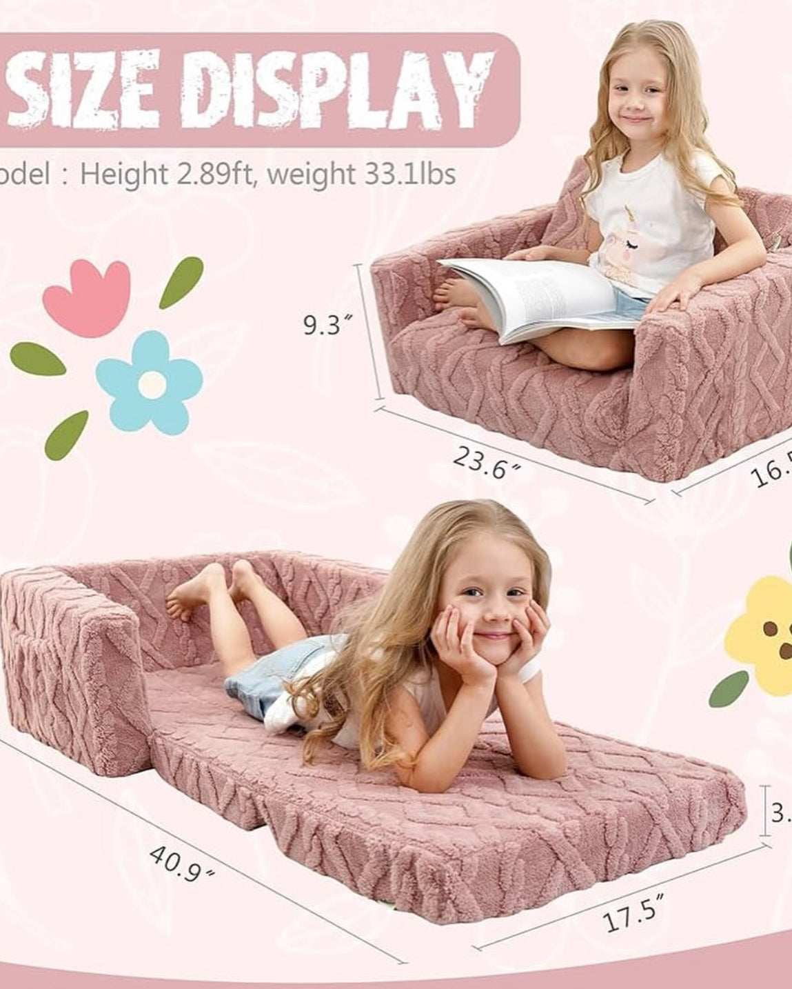 Sofá plegable 2 en 1