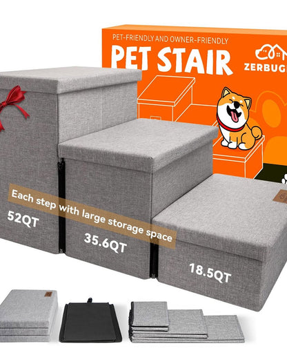 Gradas para mascotas, con almacenamiento