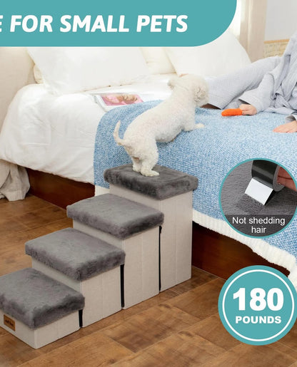 Gradas plegables con almacenamiento