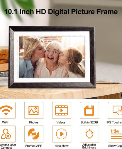 Marco de fotos digital 10.1 inch, 32 GB
