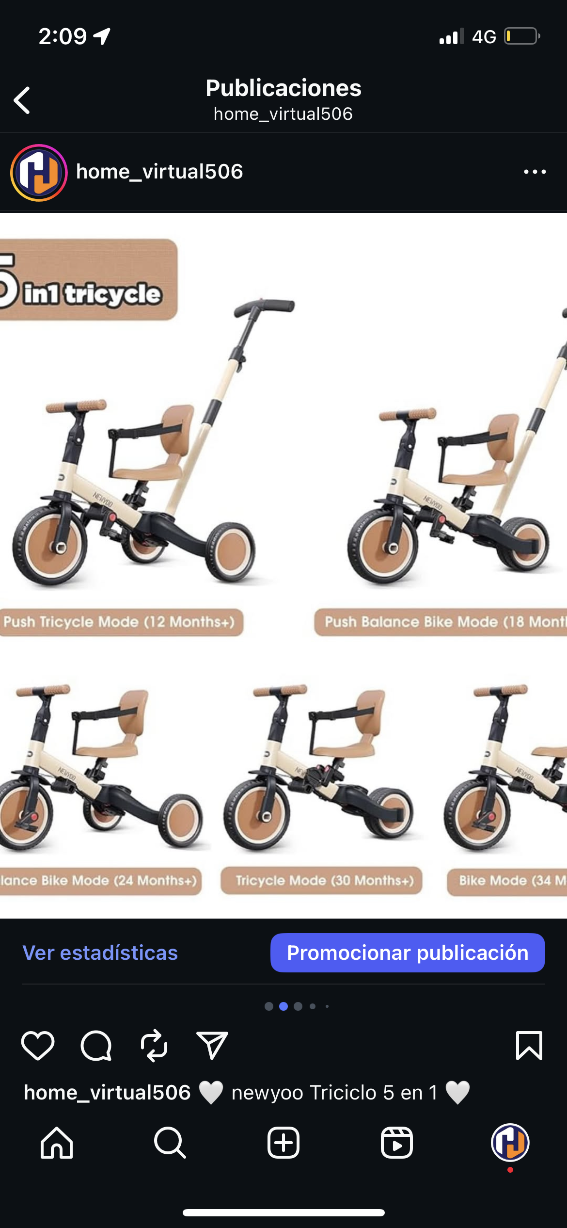 newyoo Triciclo 5 en 1