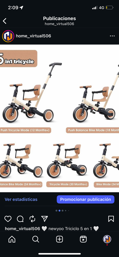 newyoo Triciclo 5 en 1