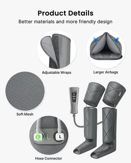 RENPHO Masajeador de piernas con compresión y calor