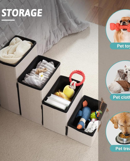 Gradas plegables con almacenamiento
