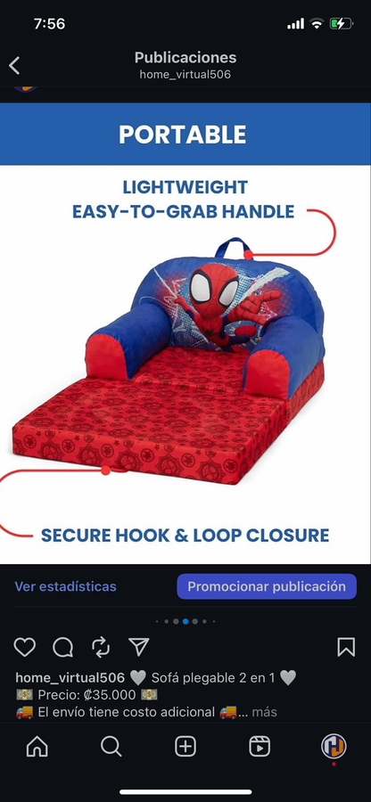 Sofá plegable 2 en 1