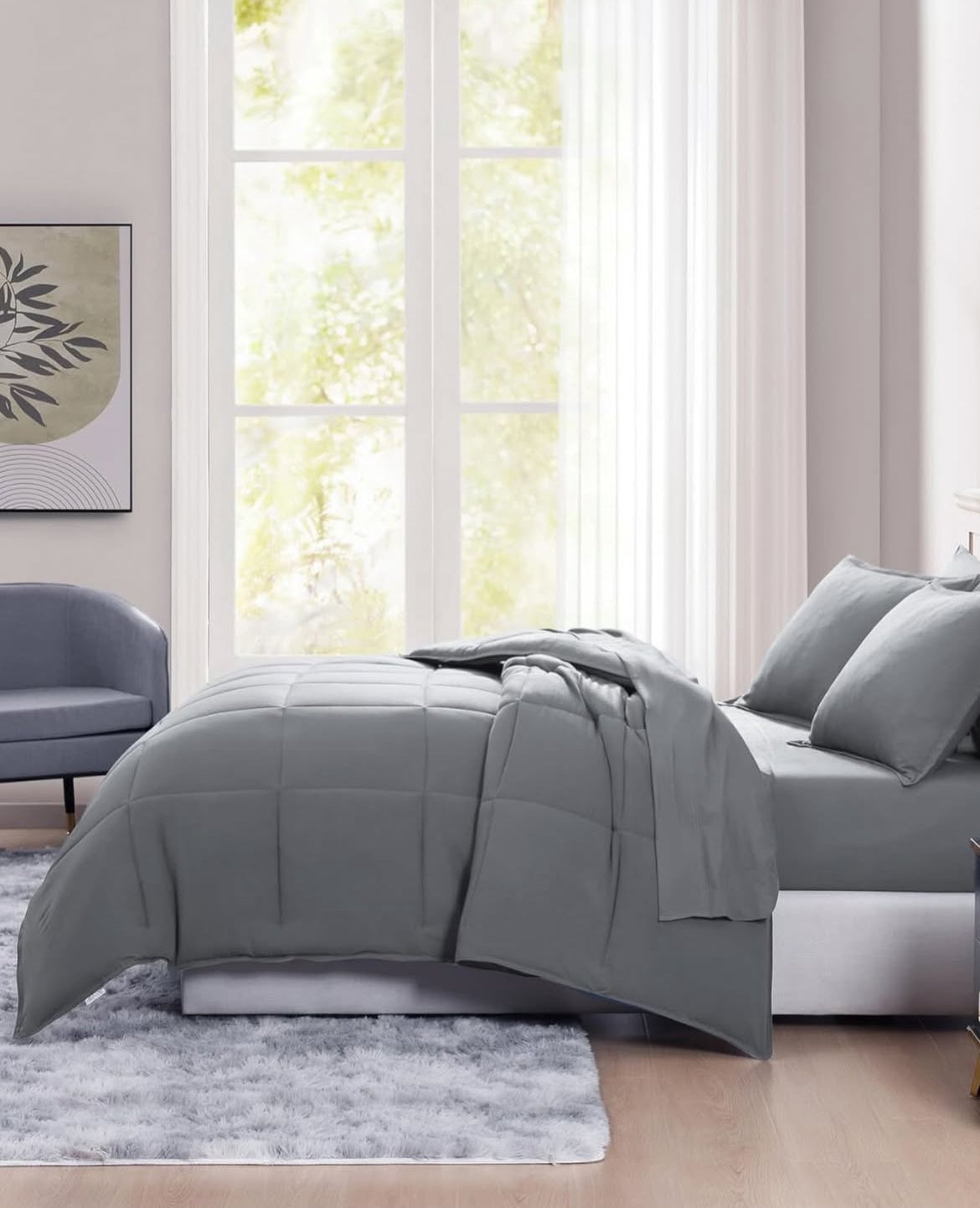 Juego edredón Queen 7 piezas