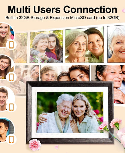 Marco de fotos digital 10.1 inch, 32 GB