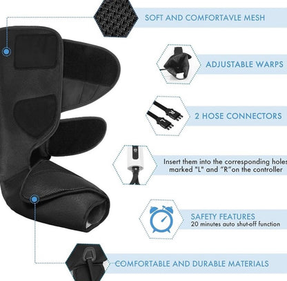 Masajeador con compresión y
calor