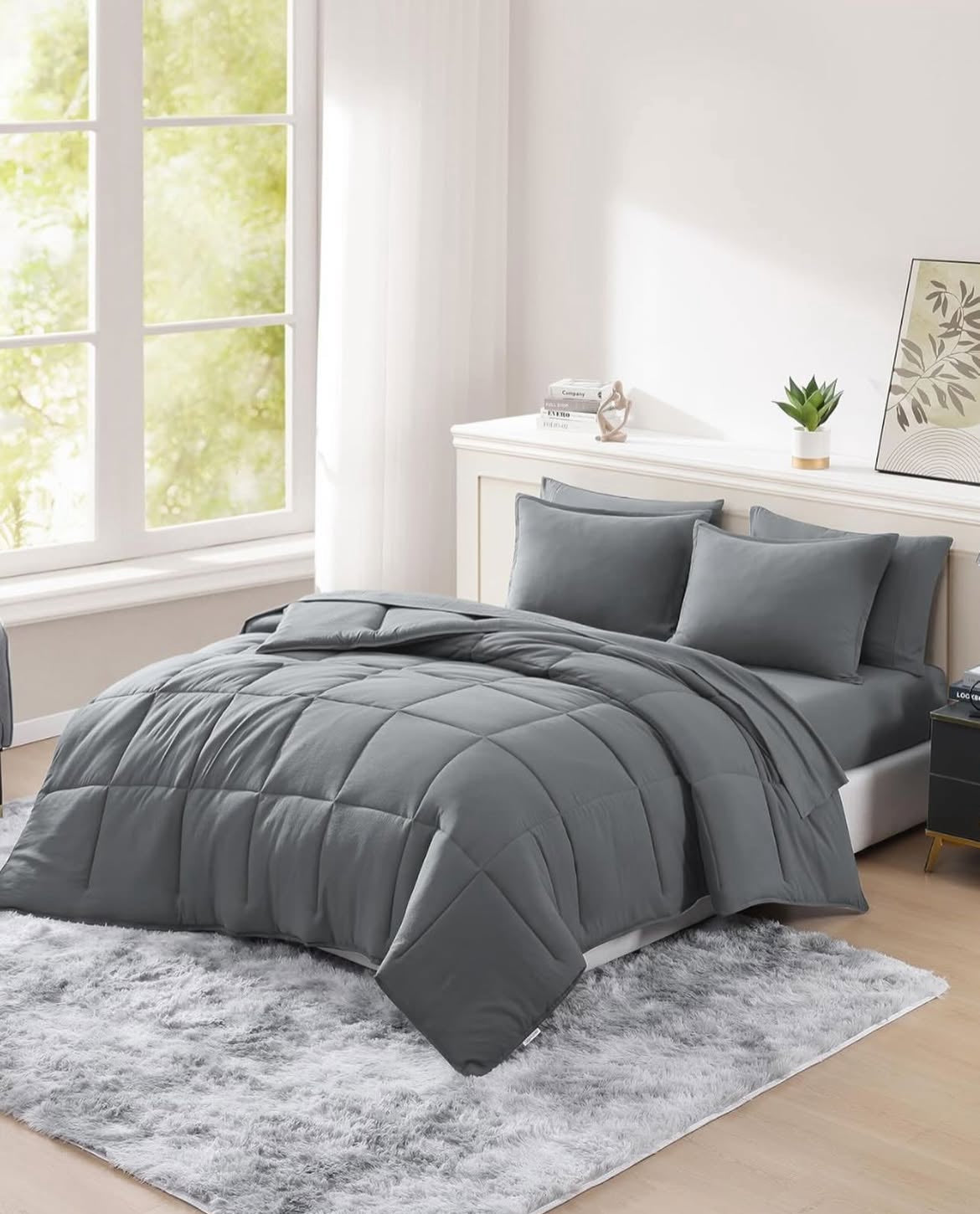 Juego edredón Queen 7 piezas