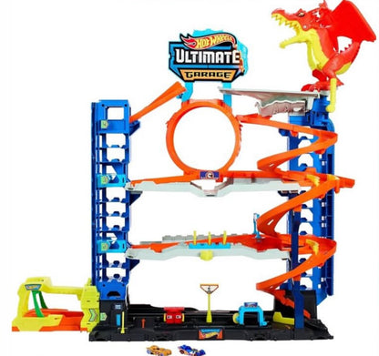 Hot Wheels - Juego de pista de garaje de ciudad Ultimate Garage