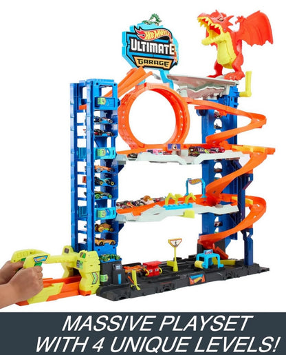 Hot Wheels - Juego de pista de garaje de ciudad Ultimate Garage