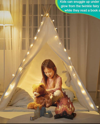 Teepee Play Tent, Con Mat