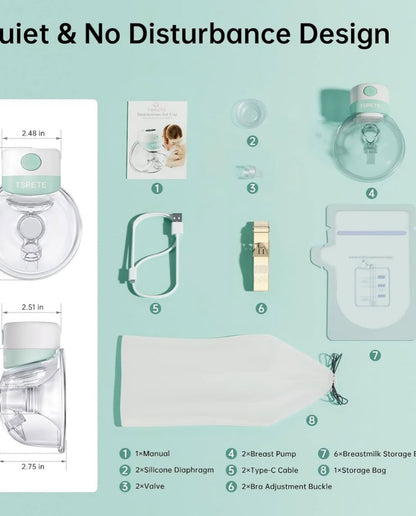 Extractor de leche materna doble - TSRETE S12