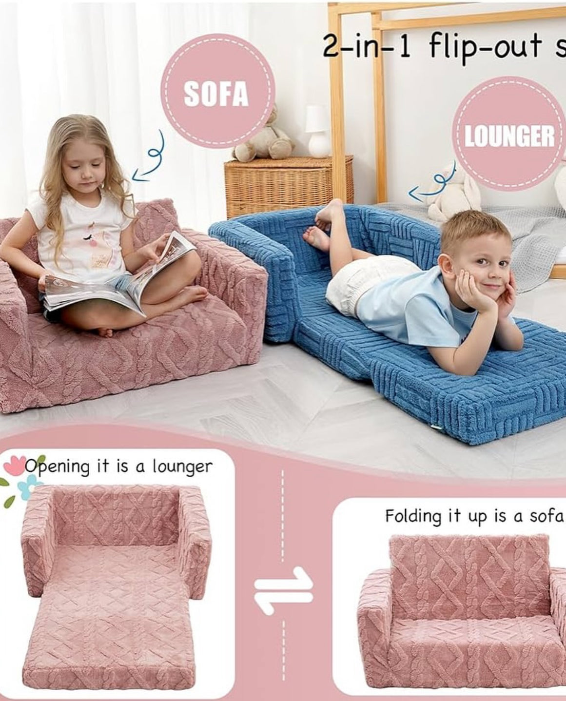 Sofá plegable 2 en 1