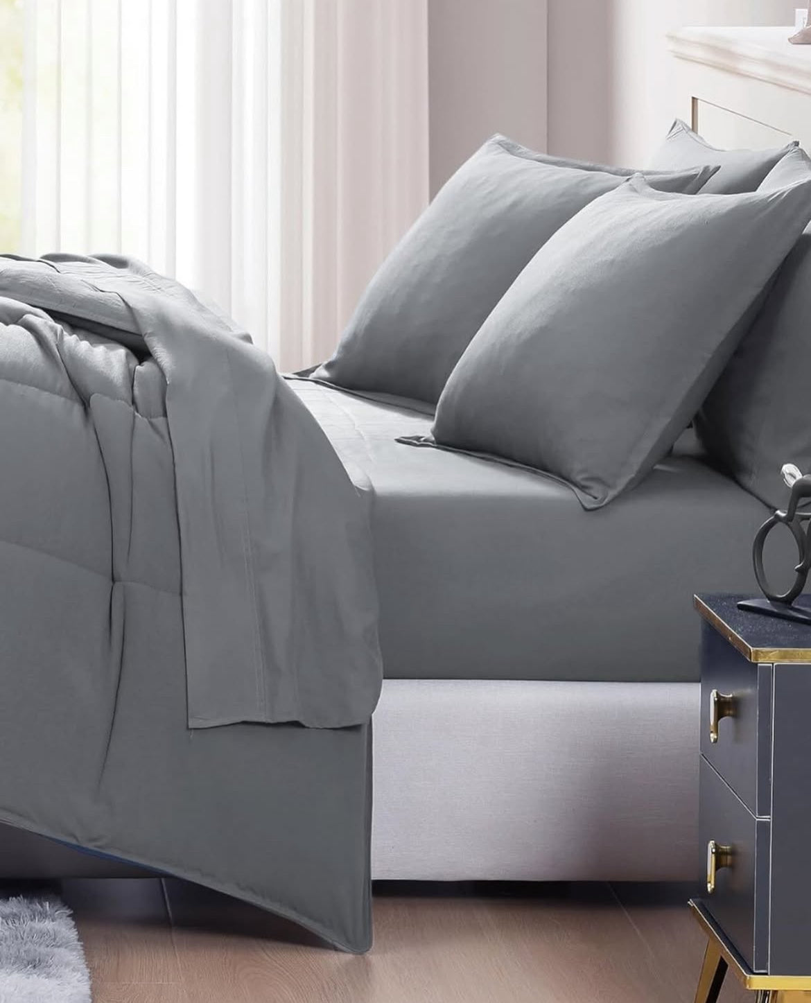 Juego edredón Queen 7 piezas