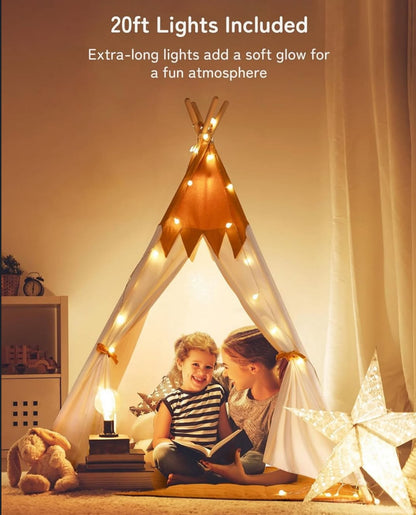 Teepee Play Tent (incluye mat y luces)