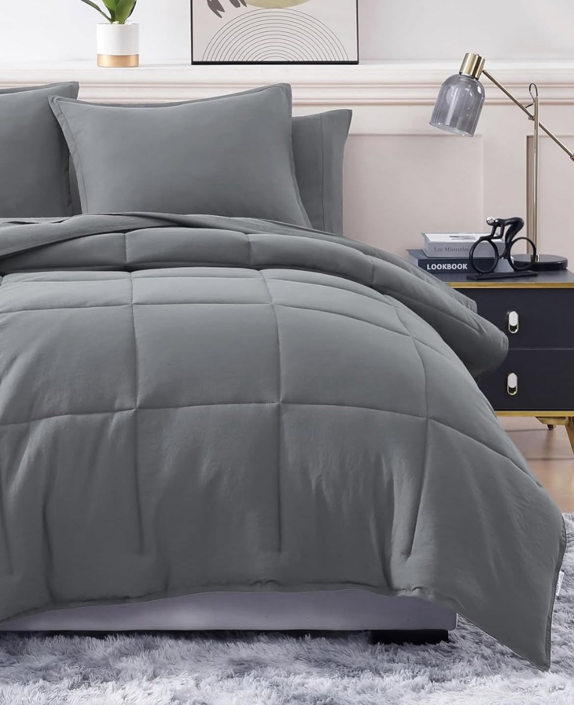 Juego edredón Queen 7 piezas