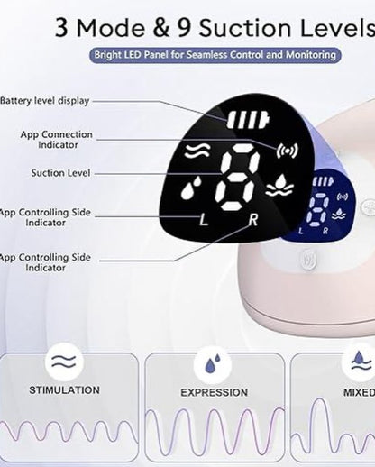 Extractor de leche materna doble - momfann