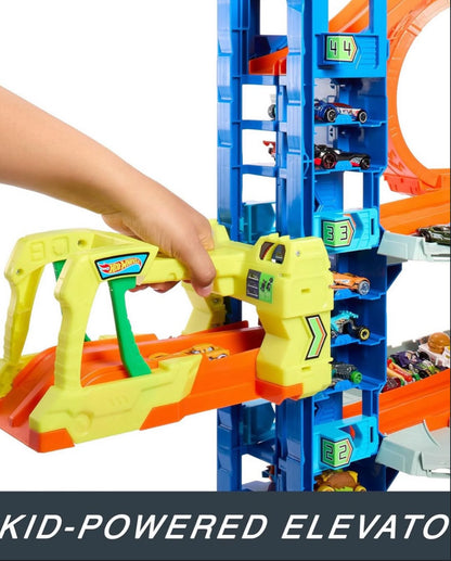 Hot Wheels - Juego de pista de garaje de ciudad Ultimate Garage