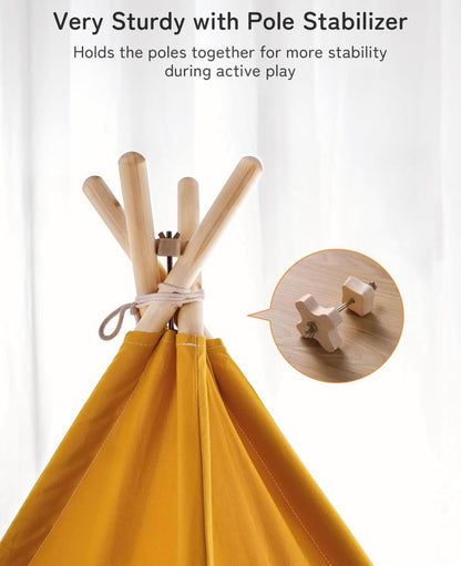 Teepee Play Tent (incluye mat y luces)