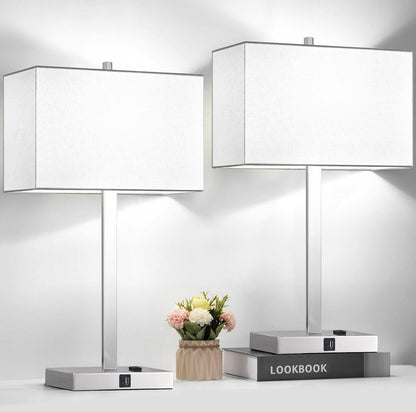 Set 2 lámparas de mesa Platiada