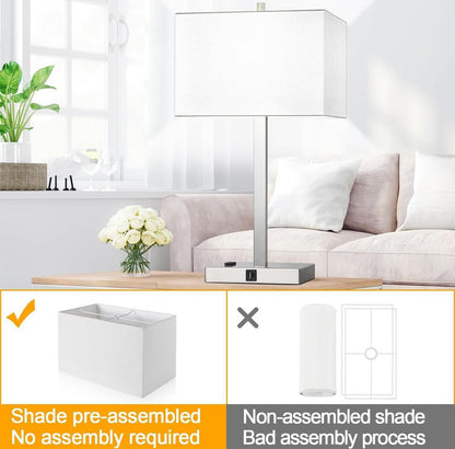 Set 2 lámparas de mesa Platiada